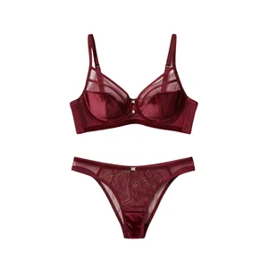 Top Wholesale Sexy Underwear with Luxurious Plush Velvet Mesh Patchwork Modern Strappy Harness Women Lingerie for Sexy Panties