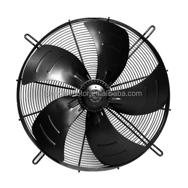 Ventilador Axial EC 1200W 550mm Hoja SPCC 380V 12440m3/h Flujo de Aire Montable en Pared Para la Industria HVAC, Aire Acondicionado, Restaurantes y Comercios