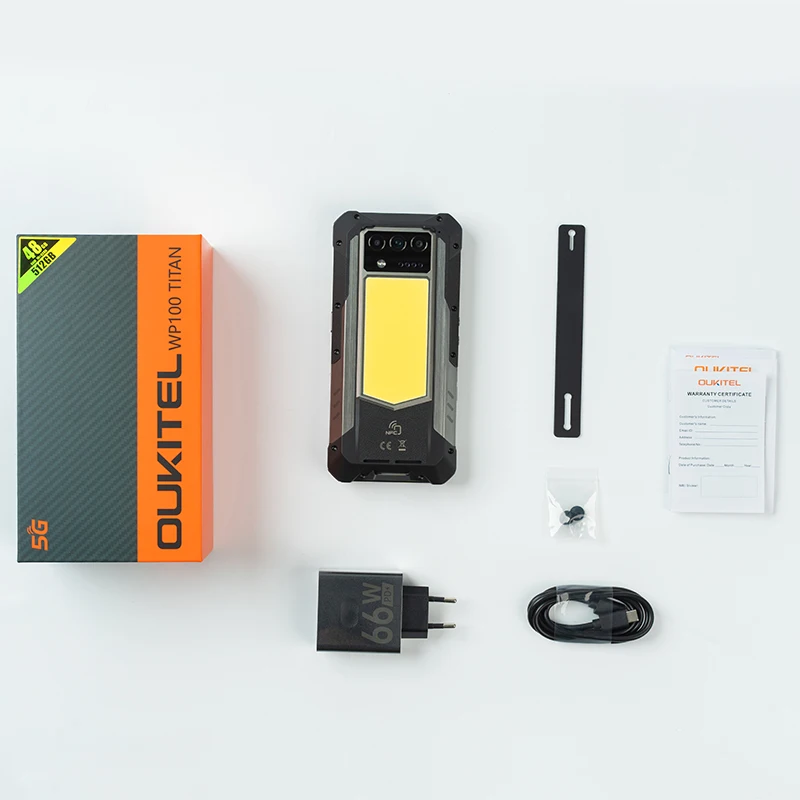 スマートフォン本体 OUKITEL WP100 Titan Oukitel WP100 Titan - Rugged 5G Smartphone with 200MP Camera