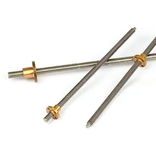 4.76mm T4.76*5.08 Diameter Left and Right Thread Lead Screw  T4.76*10.16 Trapezoidal Lead Screw 1 Starts with Brass Nuts