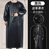 Black waterproof pu coverall