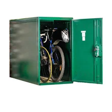 High Quality Metal Outdoor Bicycle Locker for Sale Bike Storage Solution