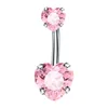 Titanium color + pink love stone