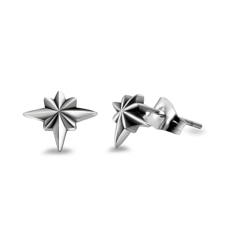 Popular in Europe and America  Octagonal earrings for young people
