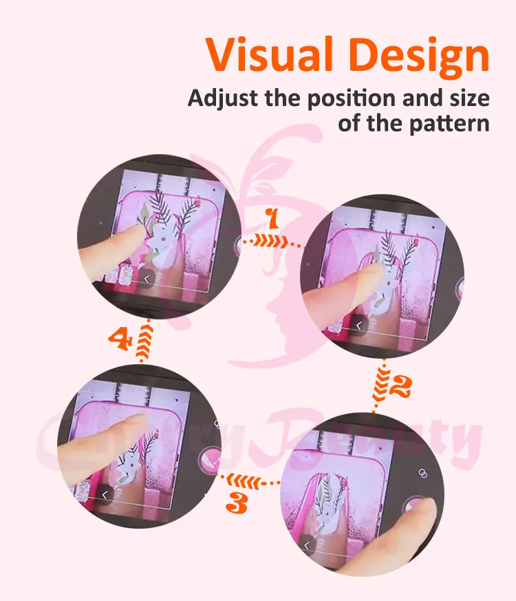 Operating Easily Nail Printer DIY Pattern Nails Printing 3d Digital Manicure Nail Art Photo Drawing Machine for Sale