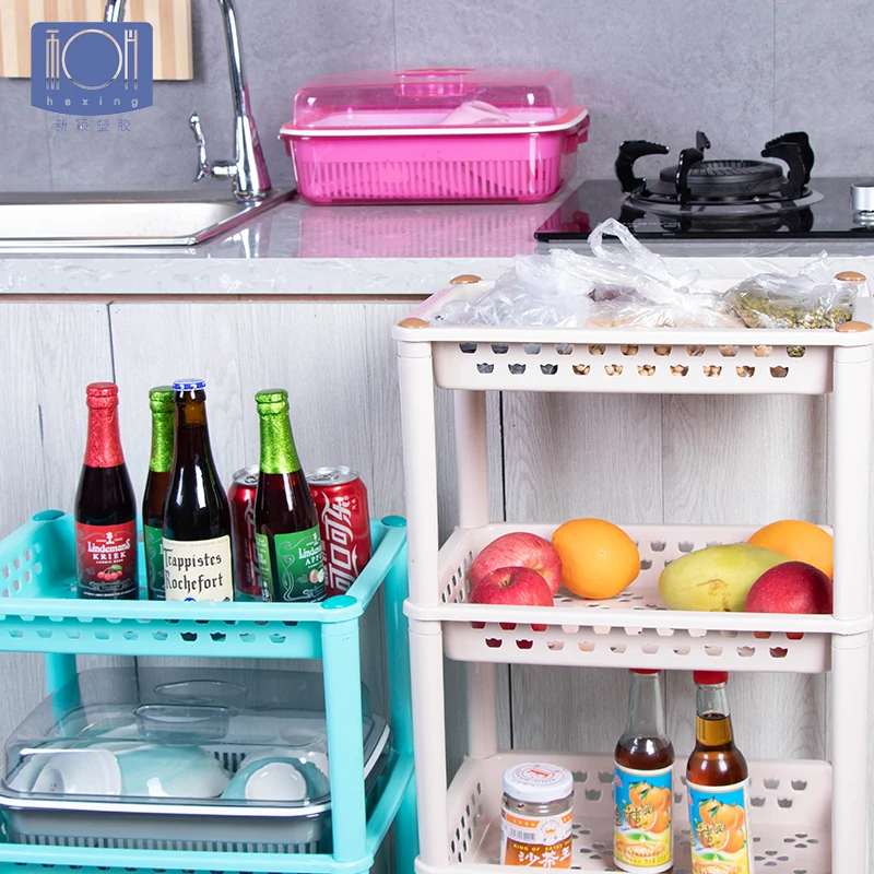 4tier Plastic Kitchen Wire Shelving Racks Buy Plastic Wire