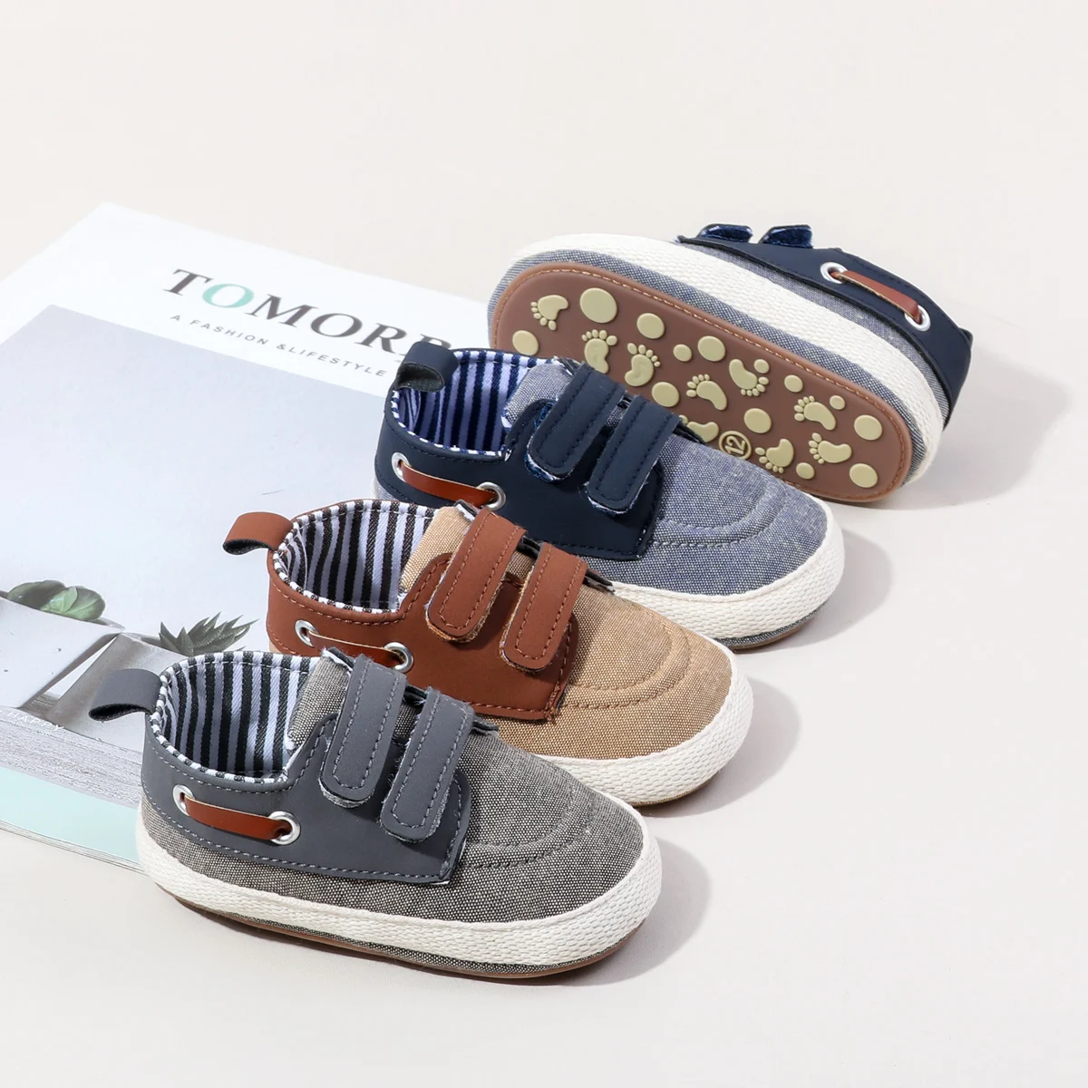 Hook&loop Canvas Boys Sneakers Shoes Spring Autumn 2026