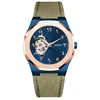 Rose Gold+Leather strap-6
