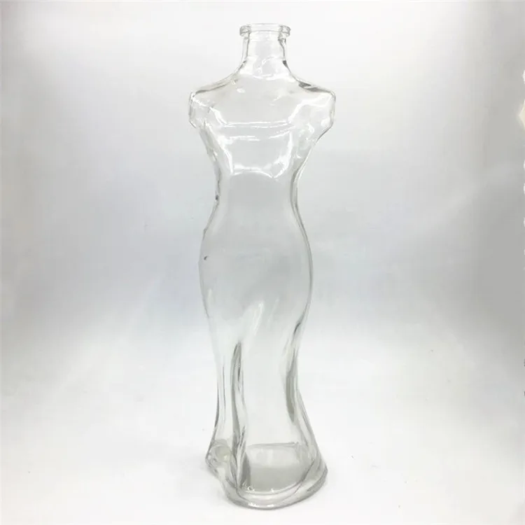 Fancy Customized Design for Whisky Brandy Spirit Gin Liquor Glass Woman Body Shape Bottle