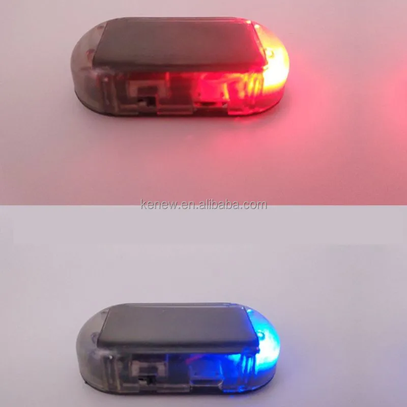 Car Security Light Solar Powered Simulated Dummy Alarm Wireless Warning