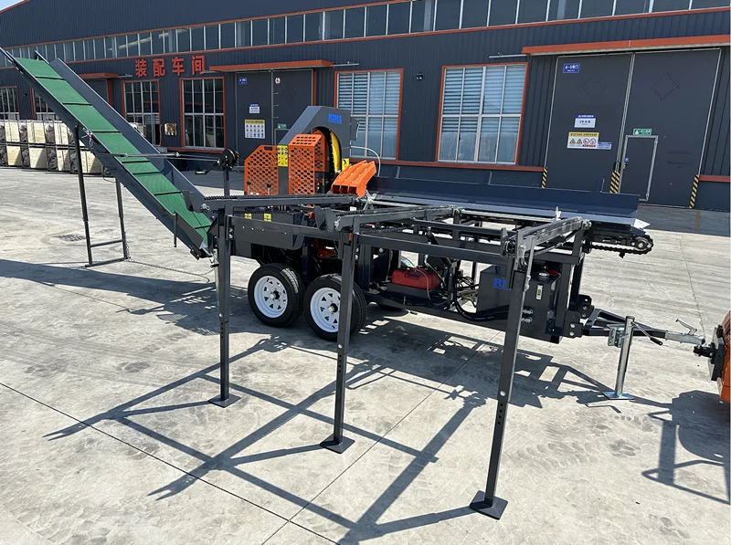 Heavy Duty Auto Firewood Processor Machine with 30ton Max Splitting ...