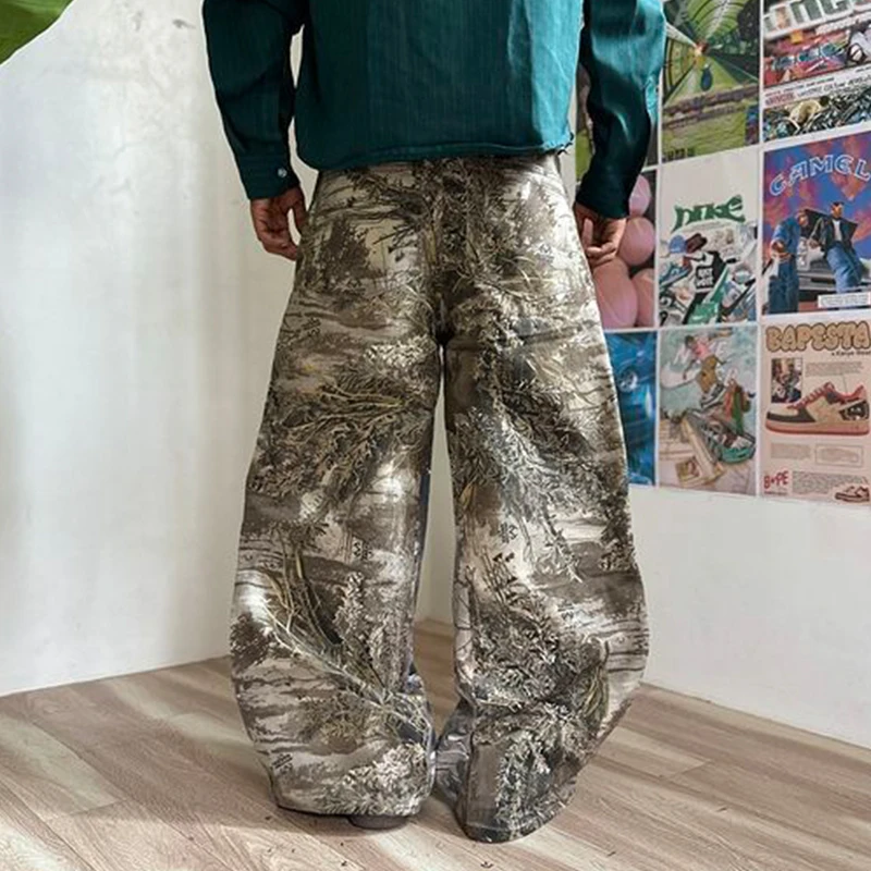 Custom Camo Extra Baggy Cargo Jeans - Real Tree Printing