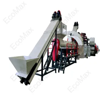 Pet Bottle PP PET Waste Crush Machine Automatic PLC Waste Plastic Material PE Crushing Washing Drying Recycling Line PVC