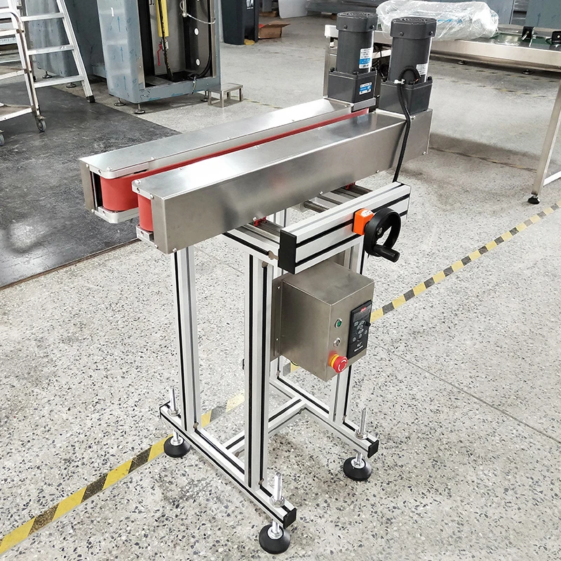 Cosmetics and Perfume Bottle Transporting Belt Adjustable Speed Height Conveyor Belt for Ink Jet Printer