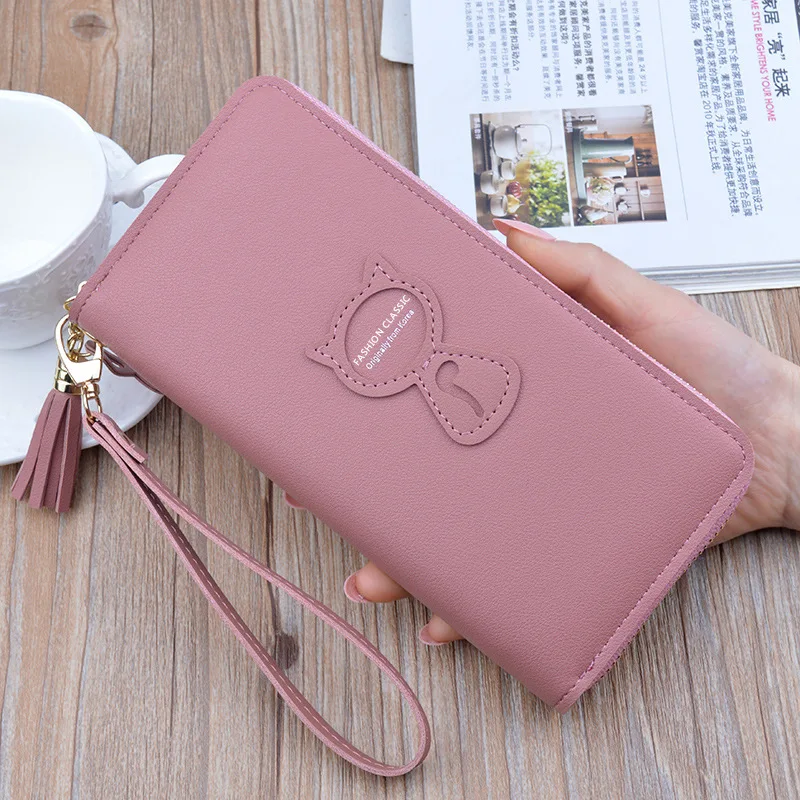 Pretty Green Butterfly Rose Print Ladies Long Wallet New Trendy Commuter  Girls Wallet Fashion Card Holder Travel Clutch Female