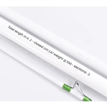 4.2m Carbon Fiber Three-Section Telescopic Beach Long-Casting Fishing Rod 300g Bait Weight Medium Hardness EVA Surf Rod – Hard Lure – view 4