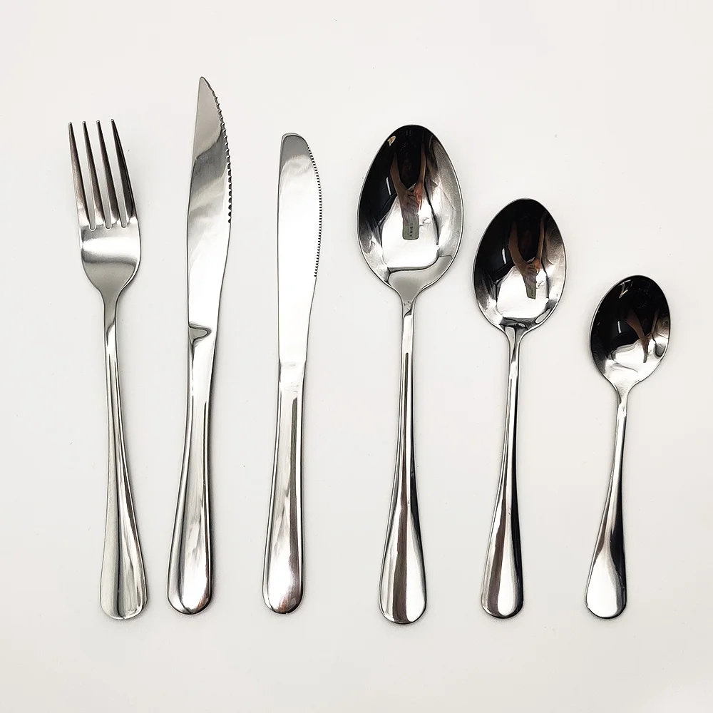 Free Combination Spoon Knife Fork Stainless Steel Dinnerware Tableware Cutlery Set Flatware Sets