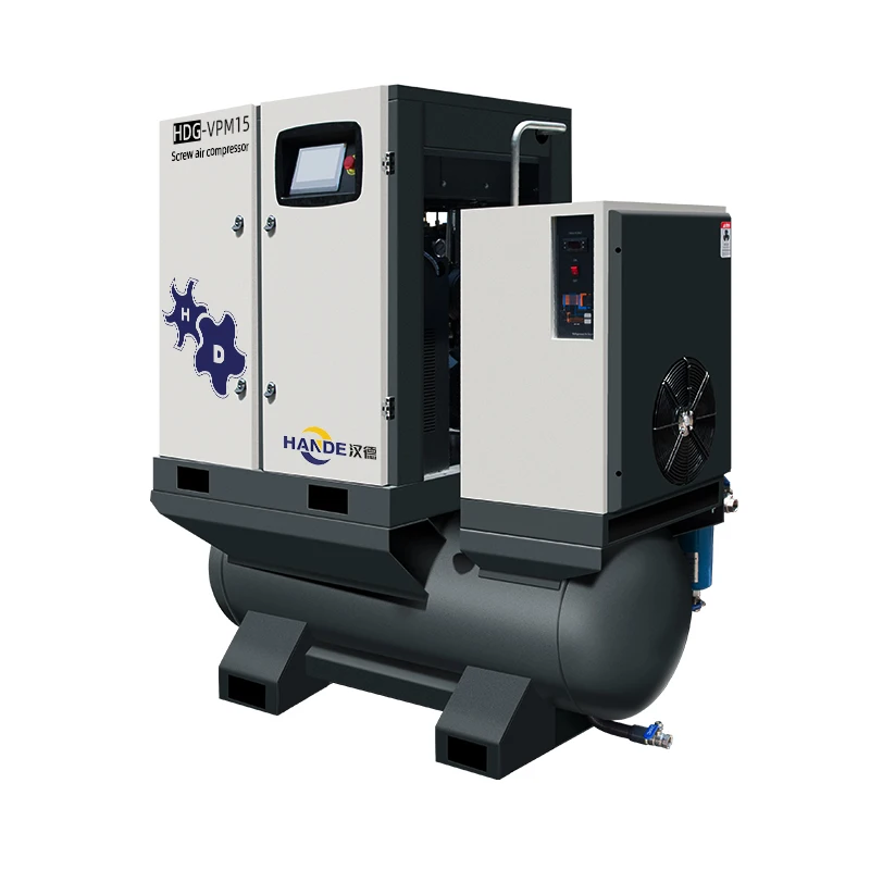 HANDE все в одном низкий шум энергосберегающий 7.5KW 11KW 15KW 18.5KW 22KW 16 бар винтовой воздушный компрессор для волоконно-лазерной