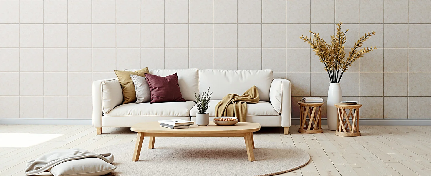 Modern Decorative Fireproof Soundproof Wall Panels Eco-Friendly Polyester Acoustic Ceiling Panels Solution for Living Room supplier