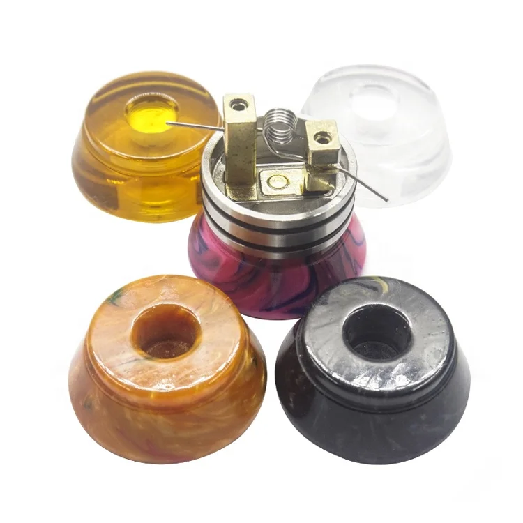 Ecig atomizer resin holder vape 510 rda display stands with thread Rebuildable Atomizer Base