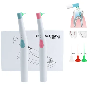 New Dental Sonic Irrigator With 120 Pcs Tips Rechargeable For Root ...