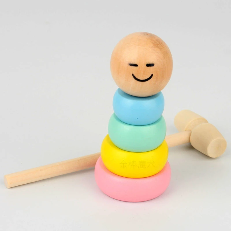 Irrompible hombre de madera juguete terco de madera hombre truco de magia  accesorios regalo de los niños