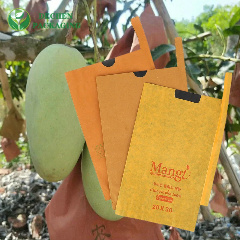 Sac de protection de couverture de fruits en papier Alibaba Sacs anti-uv cirés à la mangue
