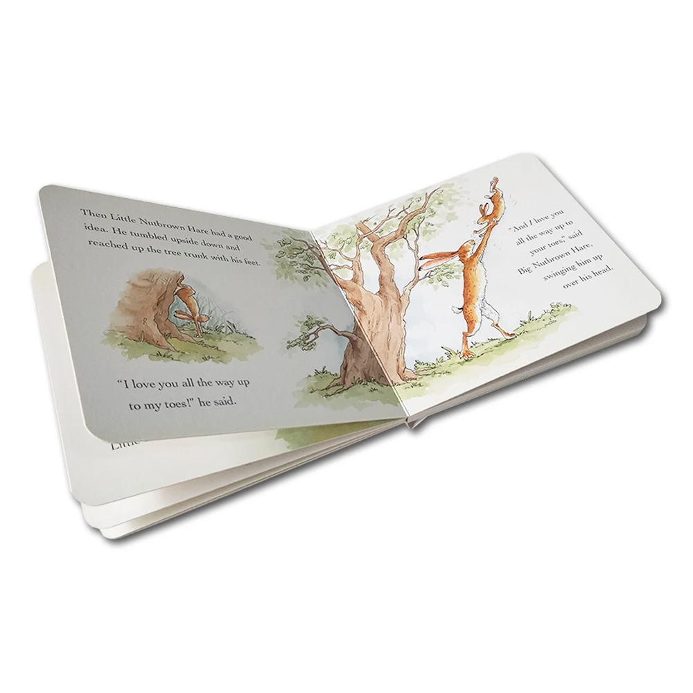 OEM Custom Board Book Printing Good and Educational Kids Story Books English Interactive Children Board Books Printing manufacture