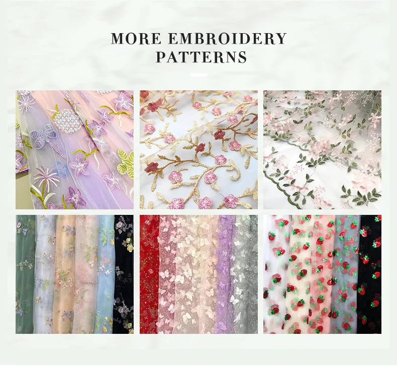 Coral Floral Grid Sequin Embroidered Tulle Lace – Luxury Mesh Fabric for Dressmaking main image 1