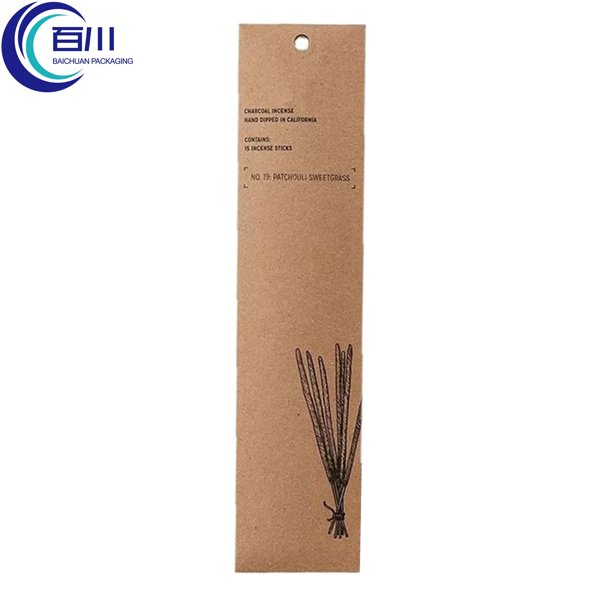 Custom Kraft Paper Envelope Box for Incense Empty Incense Paper Packaging