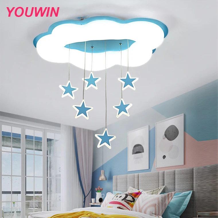 Bedroom lamp modern minimalist lighting LED ceiling creative princess girl children room lamp
