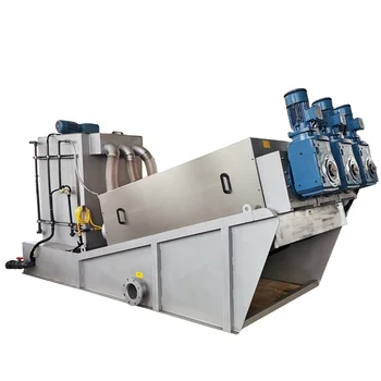 Volute Screw Press Sludge Dehydrator/algae Sludge Dewatering Machine ...