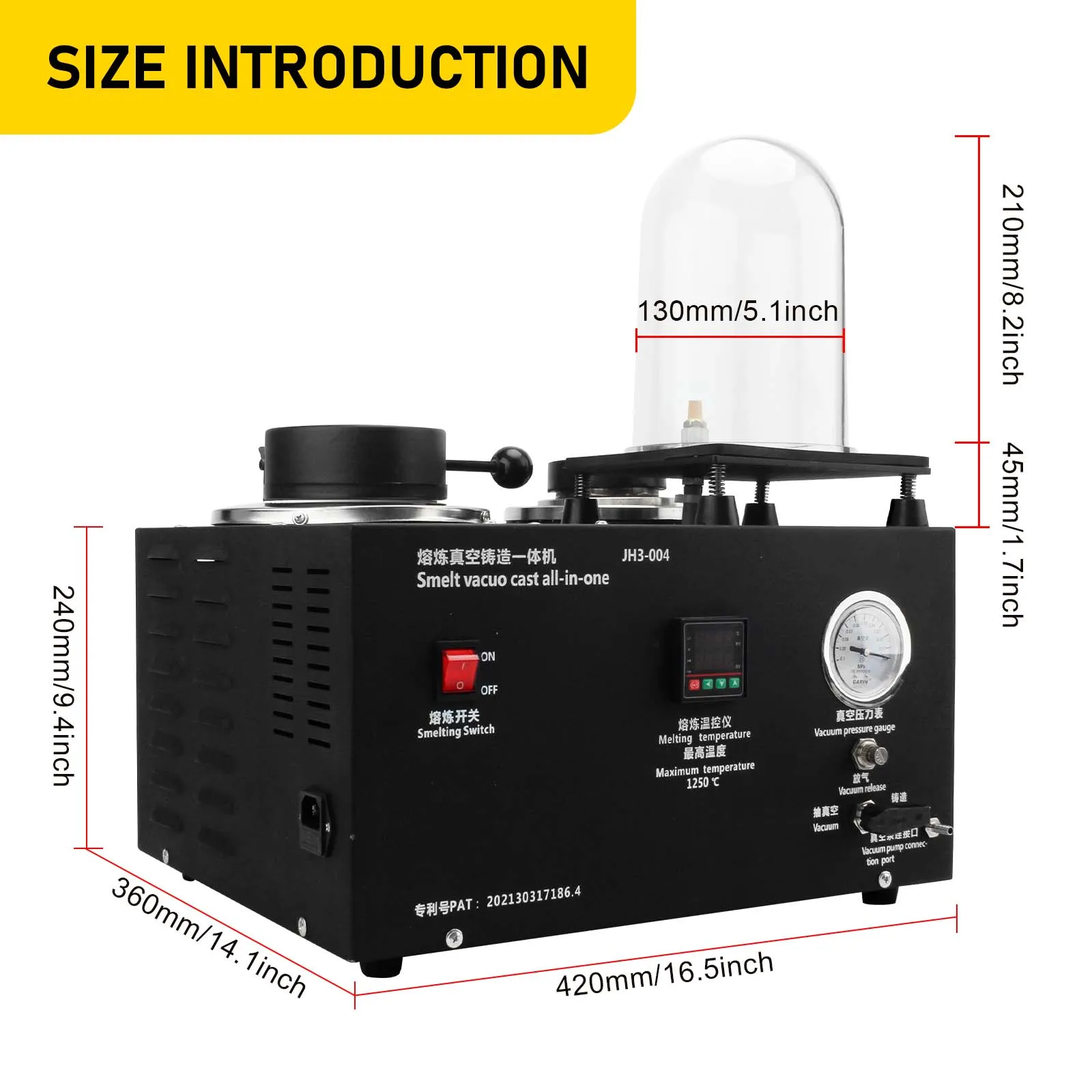 2l Lost Wax Cast Combination Gold Melting Furnace Gold Melting Machine Vacuum Casting Machine