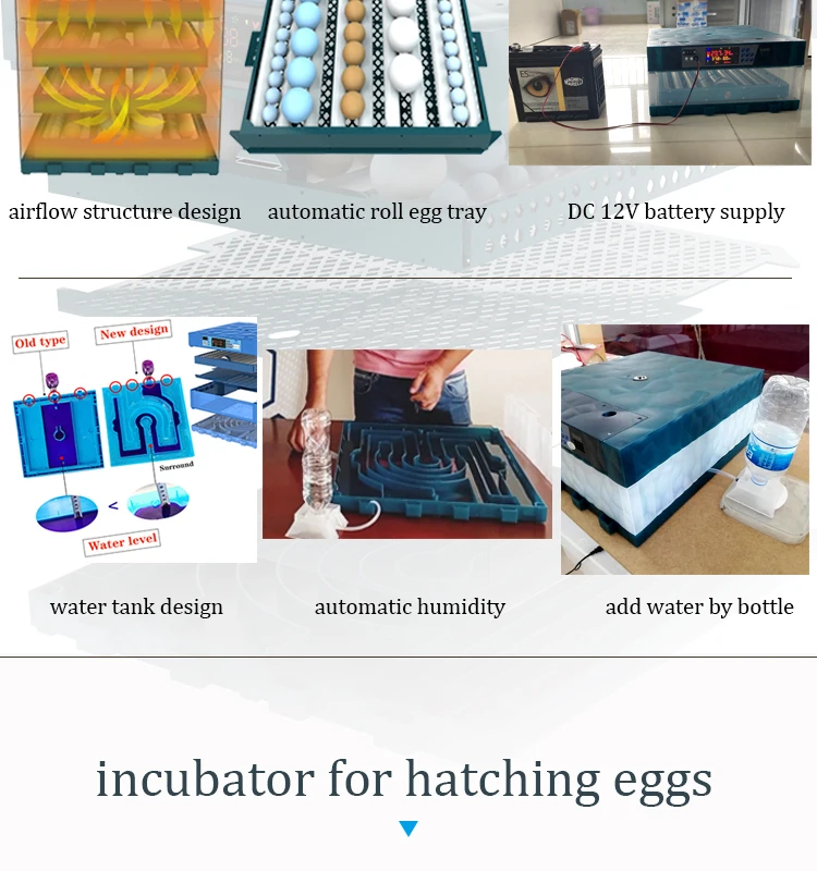 YIWAN 64-320 Eggs High Hatching Rate Automatic 128 Egg Incubator for Hatching Eggs