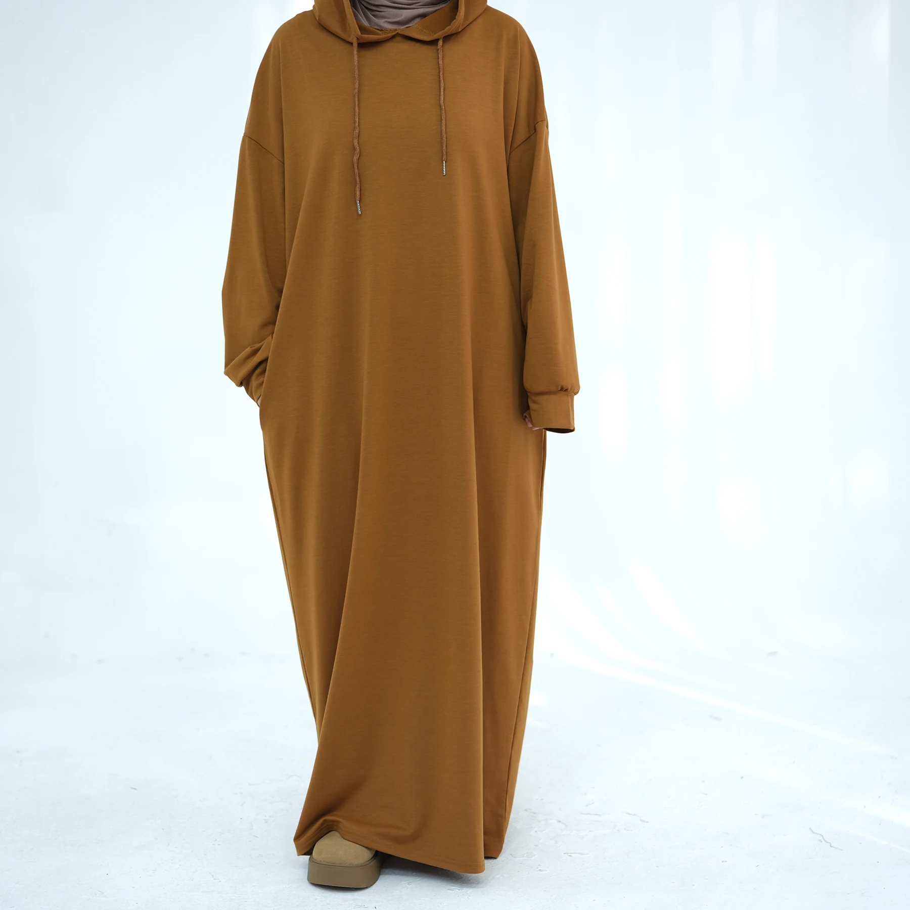 Loriya New Arrival Designs Modest Dresses Turkey Dubai Islamic Clothing Abaya Hoodie Women Muslim Dress