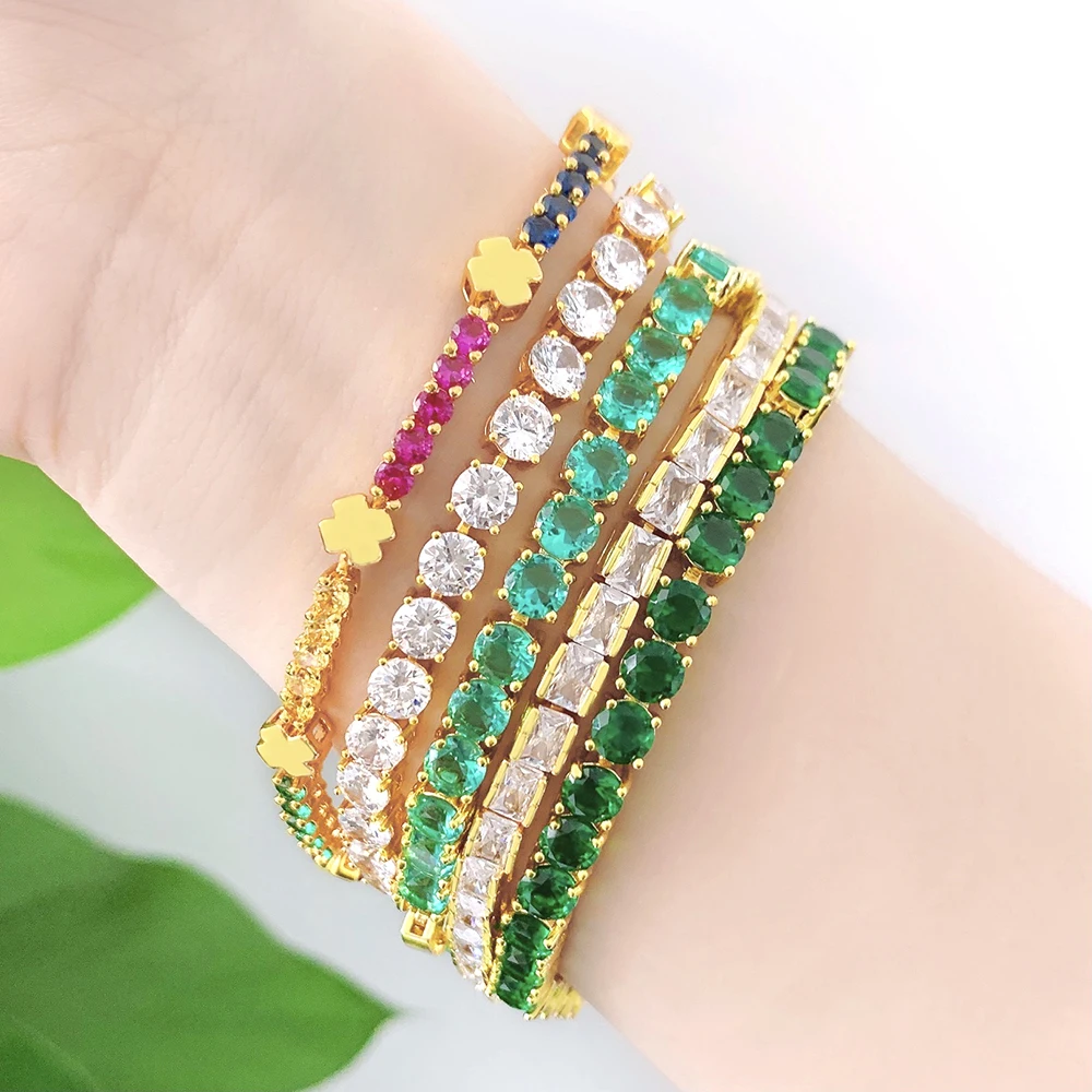 Alibaba Custom Rings Luxury 8x10mm Radiant Cut Icy Colorful Cubic Zirconia Wedding Rings 925 ...