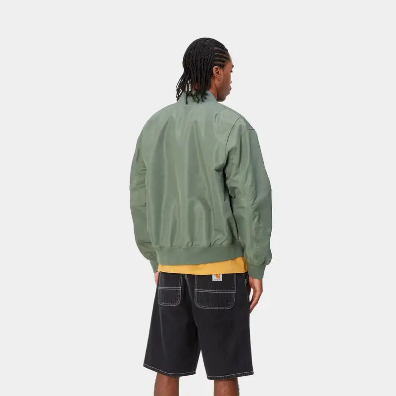 Windbreaker Plus Size Track Plain Zipper Oversized Cropped Boxy Workout Varsity Nylon Bomber Jacket Men_voghion.com