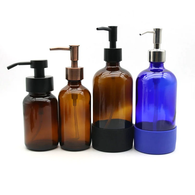 Black Gold Lids Body Lotion Pump Bottle Shower Gel Shampoo Body Wash