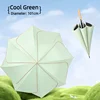 Cold Fragrant Green-Wooden Straight Handle-