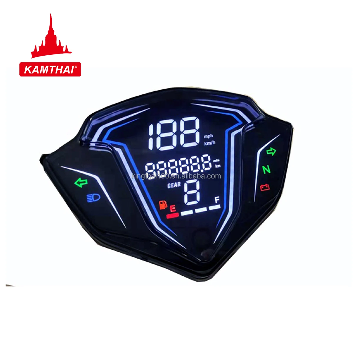 KAMTHAI Motorcycle Kawasaki Speedometer Digital Speedometer Sepeda Motor Jupiter Digital Speedometer for Motorcycle 85mm