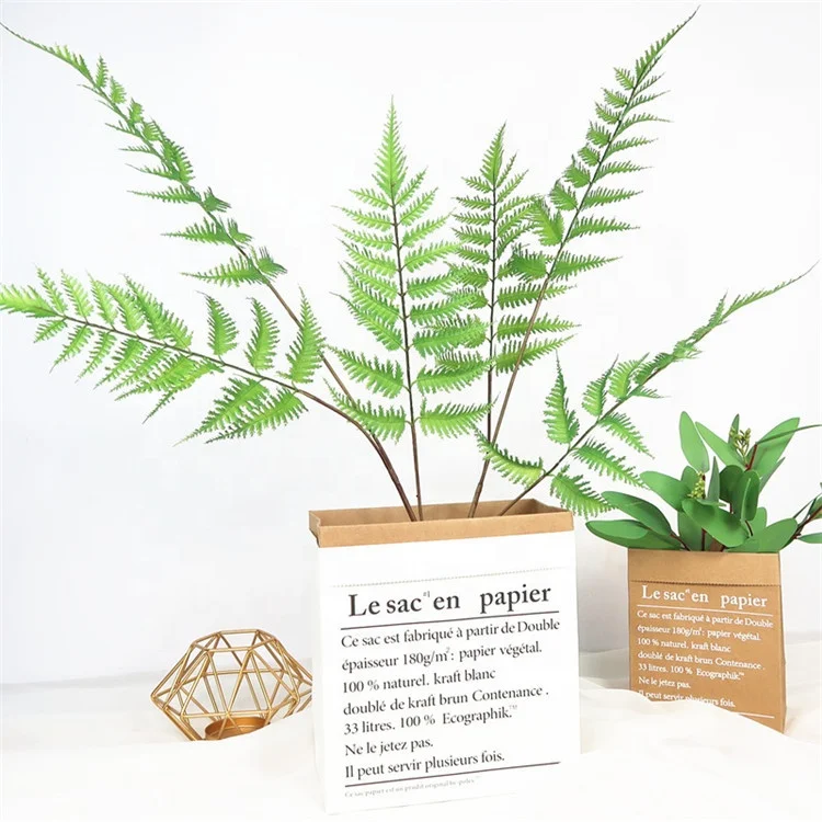 手作りプレート「シダ」 S-3522ウェディング屋内屋外ホームガーデン装飾人工ラテックス