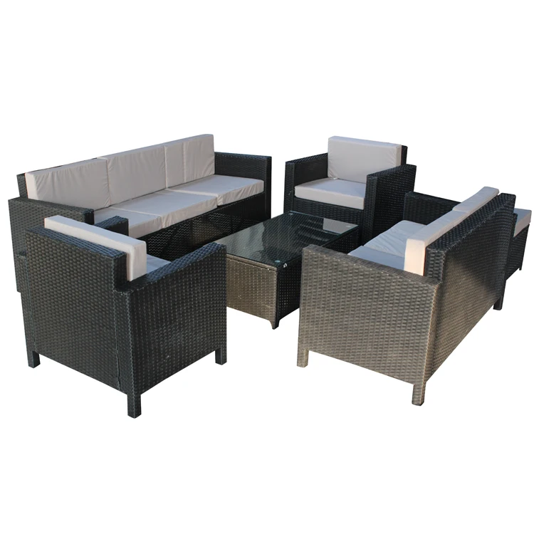 2025 PE Rattan Outdoor Patio Set Coffee Table and Sofa Set
