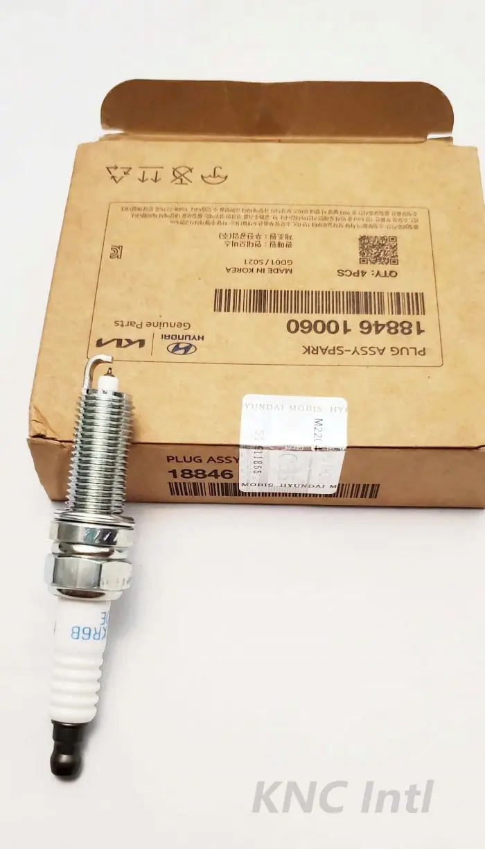 ぱぴー Hyundai 18846-10060 Genuine Laser Iridium Spark Plug - 4Pcs