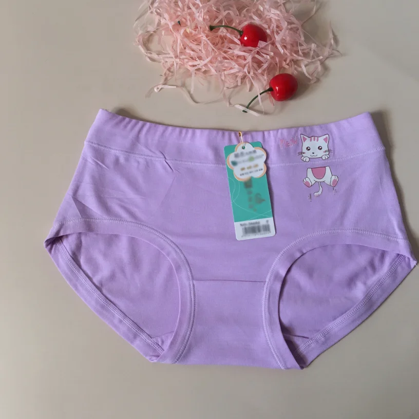 Новое Стильное нижнее белье для девочек, трусики с мультяшным принтом для детей, трусики для девочек из чистого хлопка