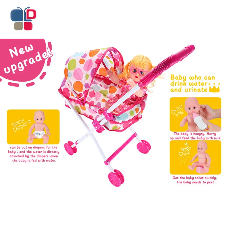 Забавные подарки для девочек, игровой домик, Детская кукла, коляска, игрушки, сделано в Китае