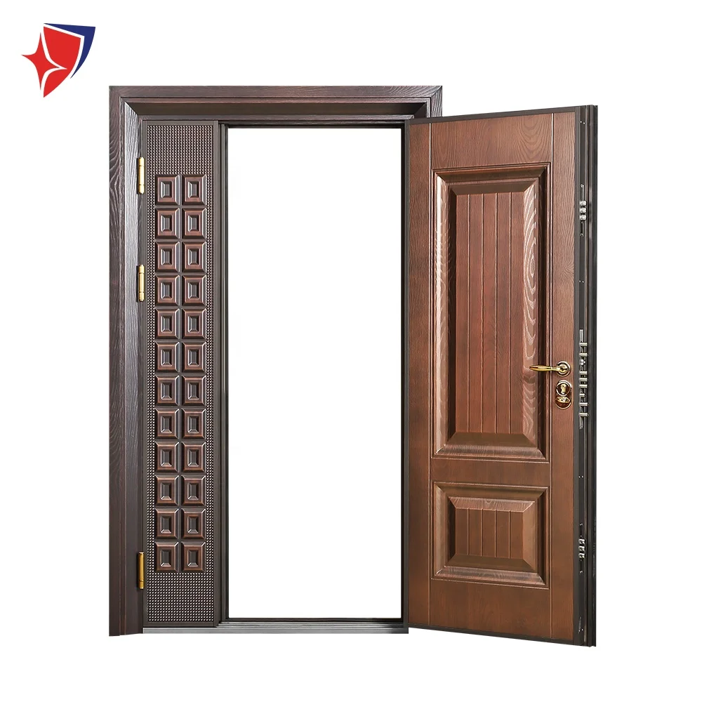 Factory Supply high quality Exterior luxury Anti-theft cast aluminum security doors