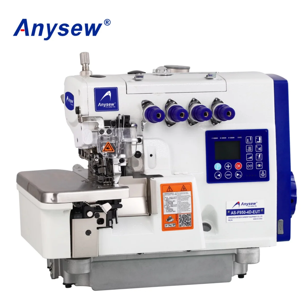 AS-F950-4D-EUT  Full automatic 5 thread overlock sewing machine five thread overlock sewing machine supplier