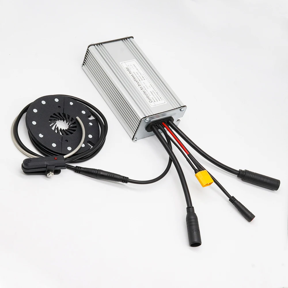 Controlador impermeável 36V de Ebike com conector de bateria XT60 e controlador Ebike do conector 48v do farol para a bicicleta 500w elétrica