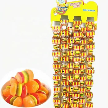 10g Mini Burger Gummy Jelly Candy Fast Food Series Sweets