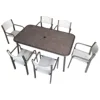Set of one table and six chairs [Set]